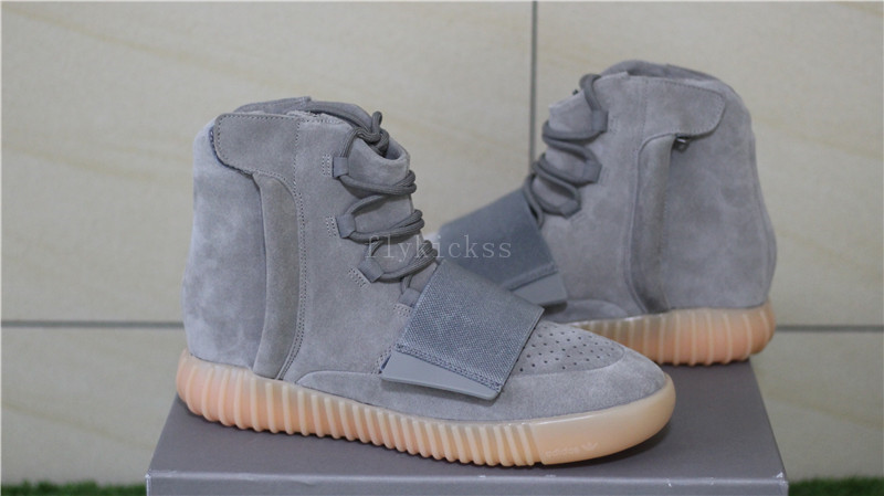 2016 Adidas yeezy boost 750 grey gum glow in the dark